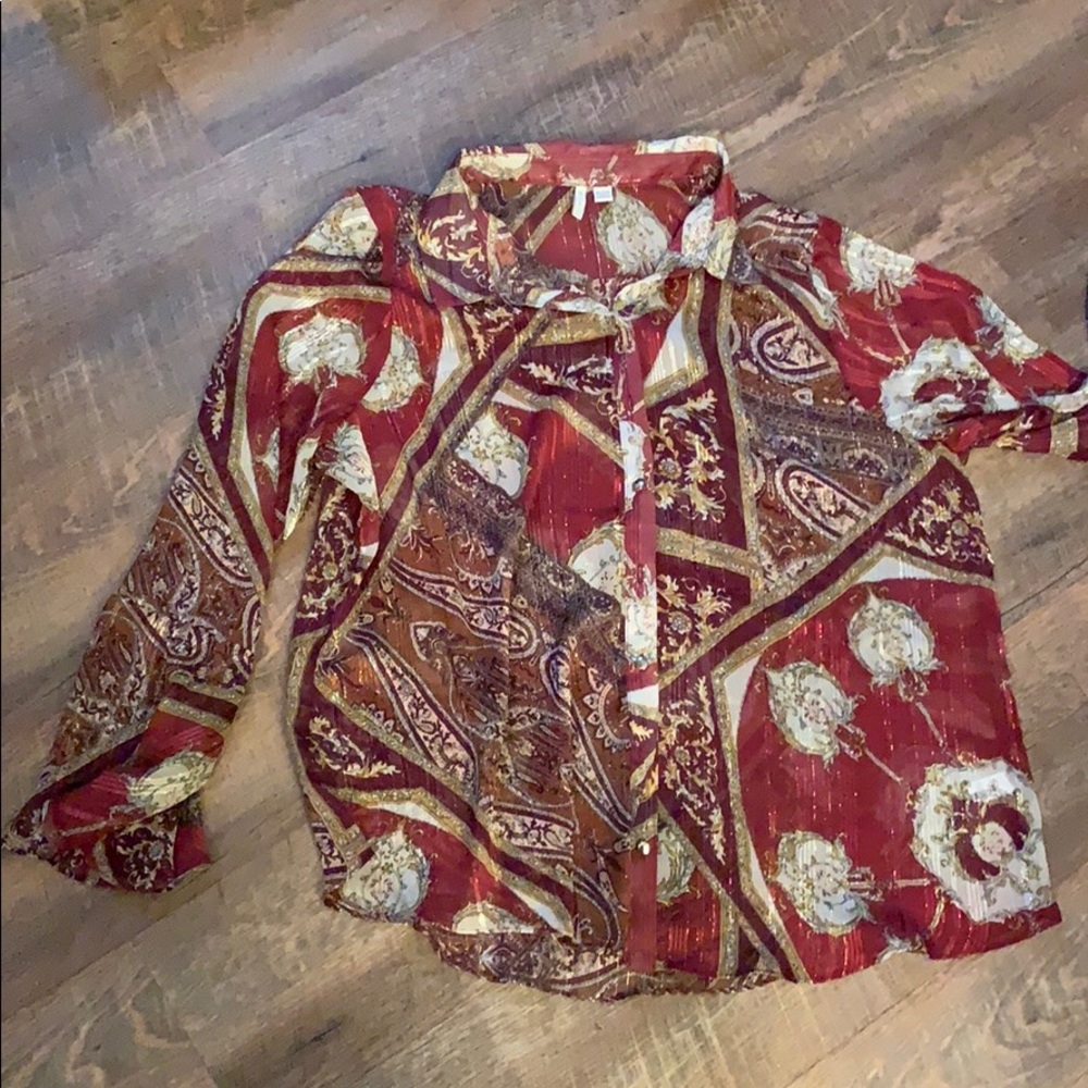NWOT Sheer Blouse